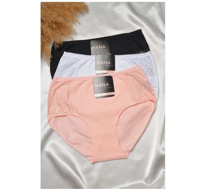 Набор женских трусов полубатальных 3 штуки 188556L
