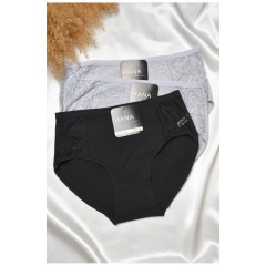 Набір жіночих трусів напівбатальних 3 штуки 188559L