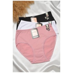 Набір жіночих трусів напівбатальних 3 штуки 188590L Набір жіночих трусів напівбатальних 3 штуки 188590L
