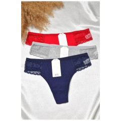 Набор стринг женских 3 штуки 188828L