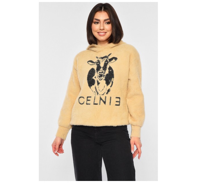 Худые женское альпака темно-бежевого цвета 188956L