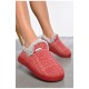 Капці домашні чуні жіночі червоного кольору 188996L