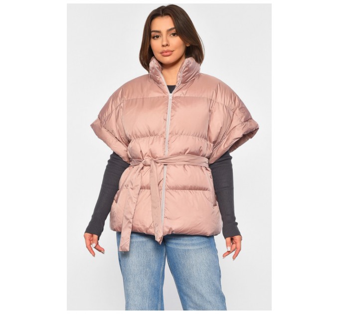 Жилетка женская пудрового цвета 189240L