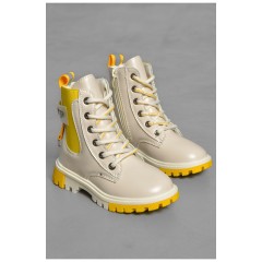 Ботинки детские демисезонные молочного цвета 189284L