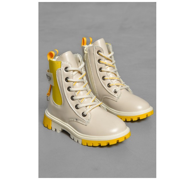 Ботинки детские демисезонные молочного цвета 189284L