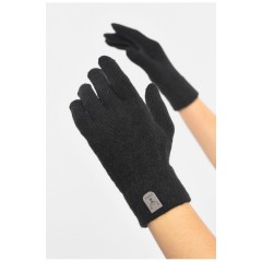Перчатки женские сенсорные черного цвета 189519L