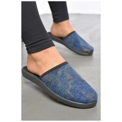 Капці жіночі темно-синього кольору 189802L