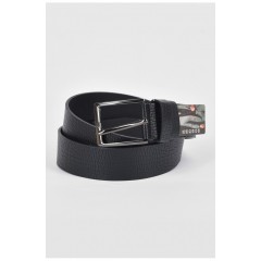 Ремінь чоловічий чорного кольору розмір 115*3,5 см 189897L Ремінь чоловічий чорного кольору розмір 115*3,5 см 189897L