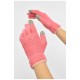 Рукавички жіночі сенсорні рожевого кольору утеплені 190009L