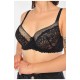 Бюстгальтер жіночий чорного кольору чашка D 190170L