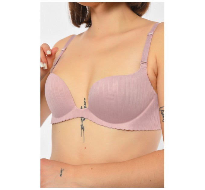 Бюстгальтер жіночий пудрового кольору чашка В 190436L