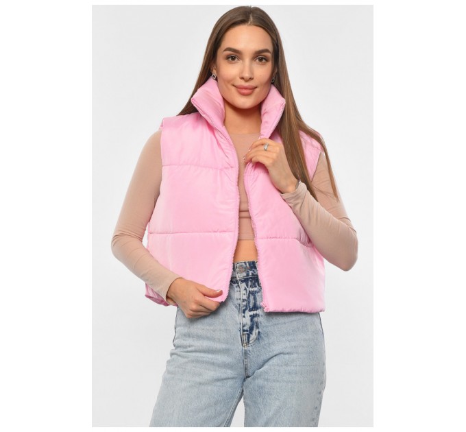 Жилетка женская розового цвета 190449L