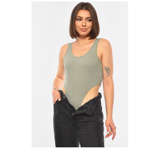 Боди женское цвета хаки 190467L