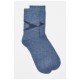 Шкарпетки чоловічі махрові ангорові синього кольору 190526L