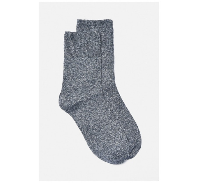 Шкарпетки жіночі на верблюжій вовні темно-синього кольору 190607L