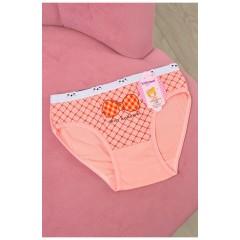 Трусики дитячі для дівчинки персикового кольору з малюнком 190710L