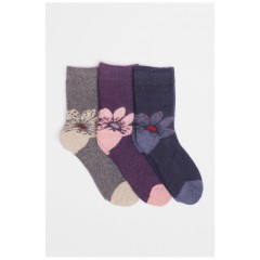 Набор носков женских махровых из ангоры 3 штуки 190804L