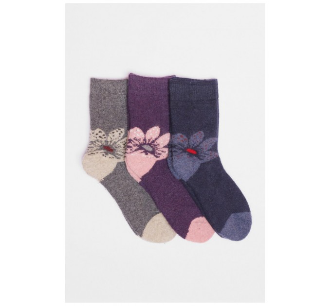 Набор носков женских махровых из ангоры 3 штуки 190804L