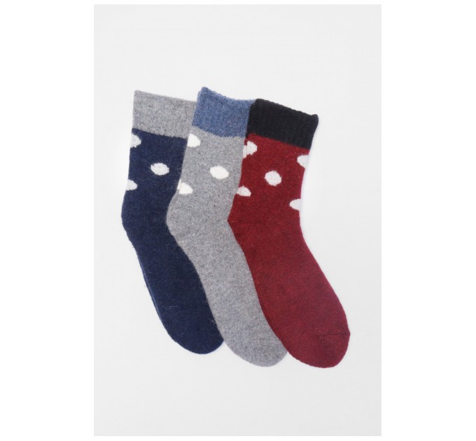 Набір шкарпеток жіночих махрових із ангори 3 штуки 190812L