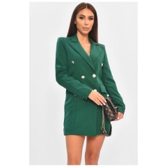 Сукня-піджак жіноча однотонна зеленого кольору 191006L Сукня-піджак жіноча однотонна зеленого кольору 191006L