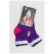 Шкарпетки дитячі з начісом фіолетового кольору 191018L