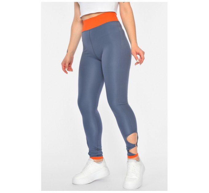 Лосини жіночі темно-сірого кольору 191337L