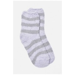 Носки женские травка лилового цвета в полоску 191407L Носки женские травка лилового цвета в полоску 191407L