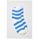 Шкарпетки жіночі травка синього кольору в смужку 191410L