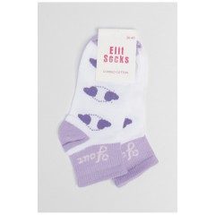 Шкарпетки підліткові бузкового кольору з малюнком 191571L