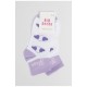 Шкарпетки підліткові бузкового кольору з малюнком 191571L Шкарпетки підліткові бузкового кольору з малюнком 191571L
