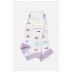 Шкарпетки підліткові білого кольору з малюнком 191609L