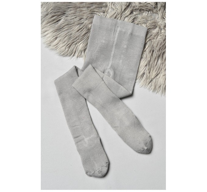 Колготи дитячі махрові для хлопчика однотонні сірого кольору 191662L