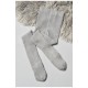 Колготи дитячі махрові для хлопчика однотонні сірого кольору 191662L