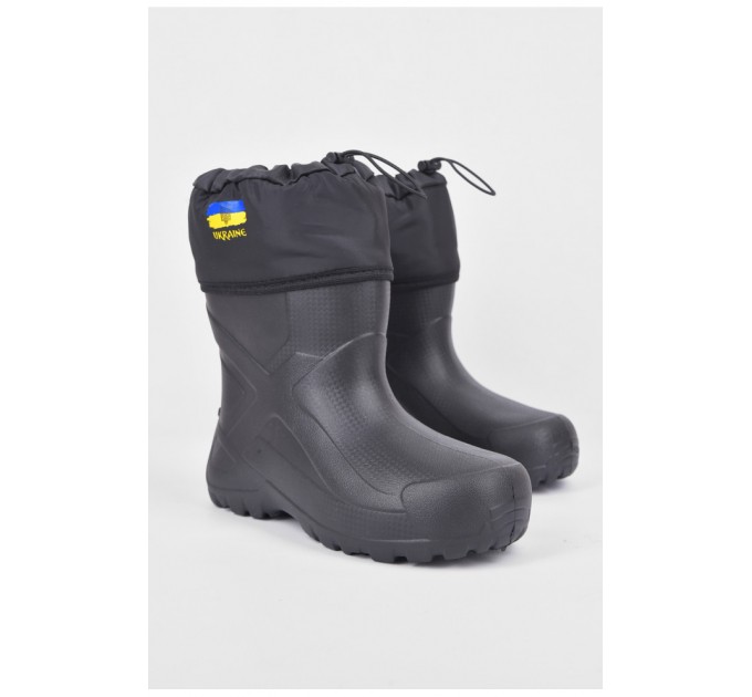 Чоботи чоловічі піна з фетровим утеплювачем чорного кольору 191705L