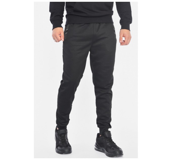 Спортивні штани чоловічі чорного кольору 191899L