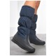 Чоботи жіночі зимові темно-синього кольору 192069L