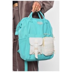 Рюкзак жіночий текстильний бірюзового кольору 192073L