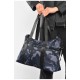 Женская сумка синего цвета с камуфляжным принтом 192086L.