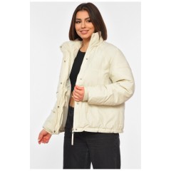 Куртка женская демисезонная молочного цвета 192132L Куртка женская демисезонная молочного цвета 192132L