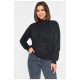 Свитер женский однотонный черного цвета 192343L