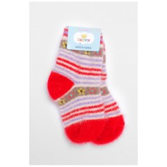 Шкарпетки дитячі ангорові червоного кольору з принтом 192435L Шкарпетки дитячі ангорові червоного кольору з принтом 192435L