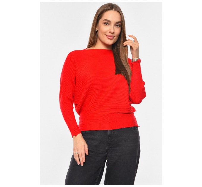 Свитер женский красного цвета 192504L