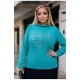 Светр жіночий зеленого кольору 192539L