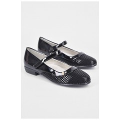 Туфлі дитячі для дівчинки чорного кольору 192558L