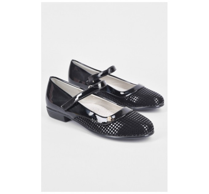 Туфлі дитячі для дівчинки чорного кольору 192558L