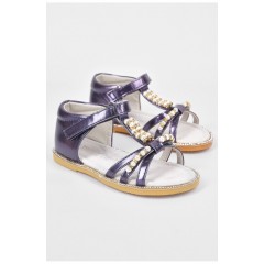 Босоніжки дитячі для дівчинки синього кольору 192562L