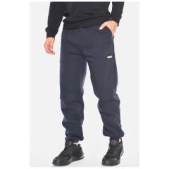 Спортивні штани чоловічі на флісі темно-синього кольору 192622L