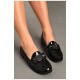 Туфлі-лофери жіночі чорного кольору 192647L Туфлі-лофери жіночі чорного кольору 192647L