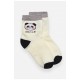 Шкарпетки дитячі демісезонні молочного кольору з малюнком 192850L