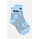 Шкарпетки дитячі демісезонні блакитного кольору з малюнком 192893L